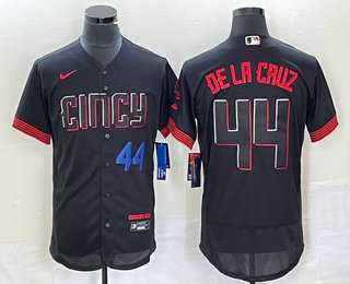 Men%27s Cincinnati Reds #44 Elly De La Cruz Number Black 2023 City Connect Flex Base Stitched Baseball Jersey1->new york yankees->MLB Jersey